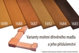 DM1 - madlo panelákové dřevěné buk 1687 + lak